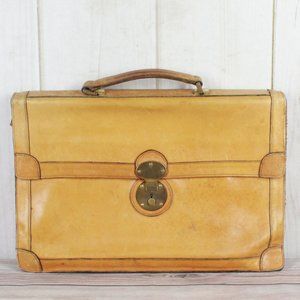VINTAGE! STRADELLINA Men's Brown Leather Briefcase
